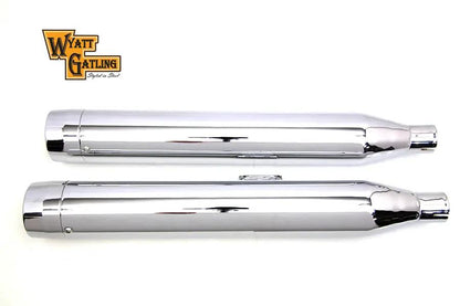 Wyatt Gatling Long Cannon Slip On Muffler Set for Harley Davidson FLFB & FLFBS Models by Wyatt Gatling
