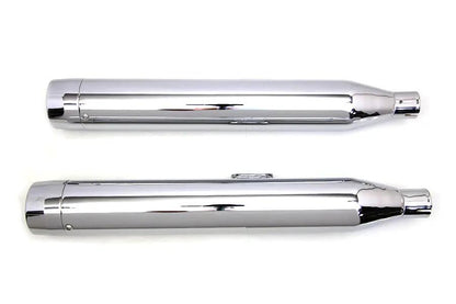 Wyatt Gatling Long Cannon Slip On Muffler Set for Harley Davidson FLFB & FLFBS Models by Wyatt Gatling