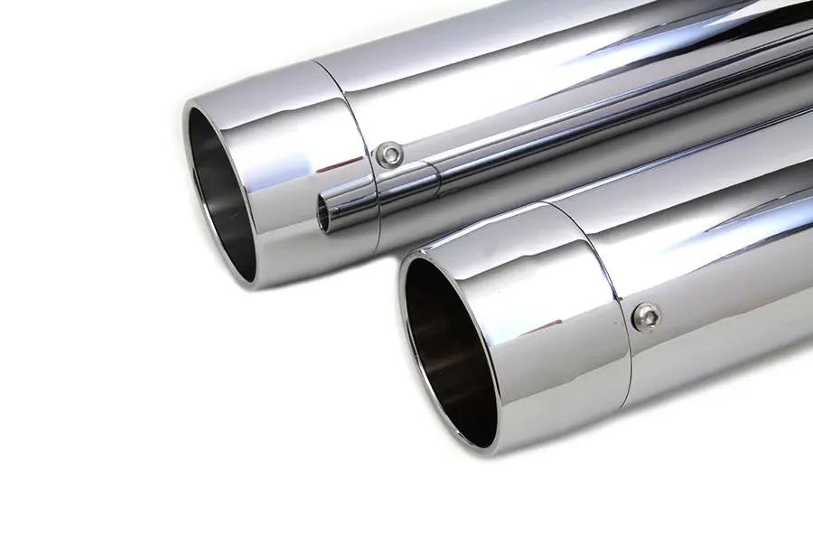 Wyatt Gatling Long Cannon Slip On Muffler Set for Harley Davidson FLFB & FLFBS Models by Wyatt Gatling