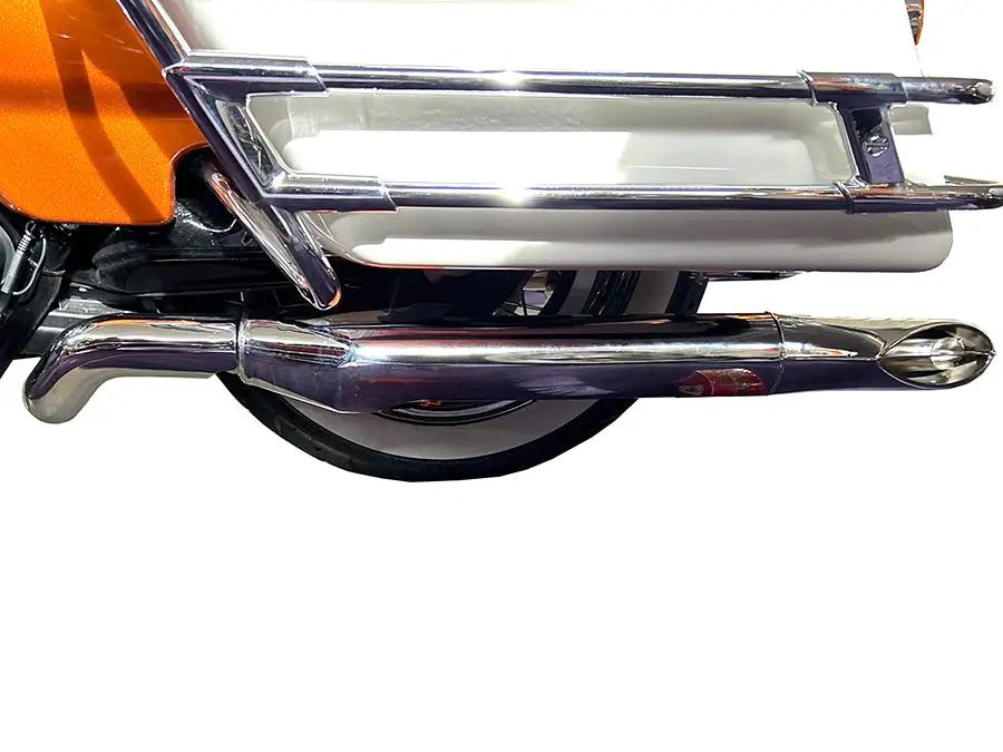 V-Twin Turn Out Muffler Set Classic 1967 Style Chrome for Harley Davidson FLT by V-Twin