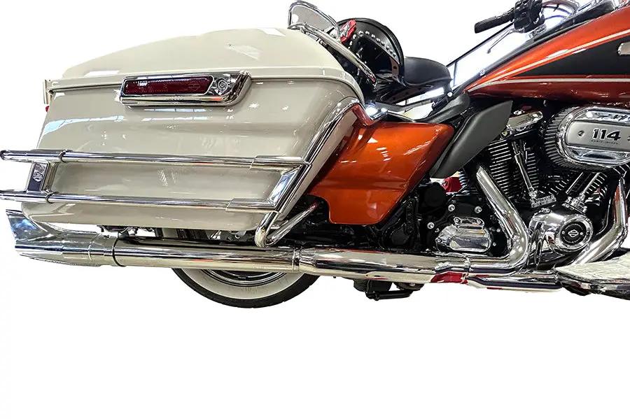 V-Twin 1961 Style Fishtail Muffler Kit Chrome for Harley Davidson FLT by V-Twin