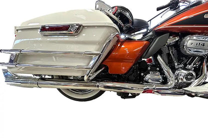 V-Twin 1961 Style Fishtail Muffler Kit Chrome for Harley Davidson FLT by V-Twin