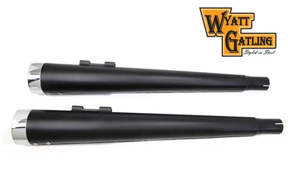 Wyatt Gatling Muffler Set with Vortex Tips for Harley Davidson FLT Models by Wyatt Gatling