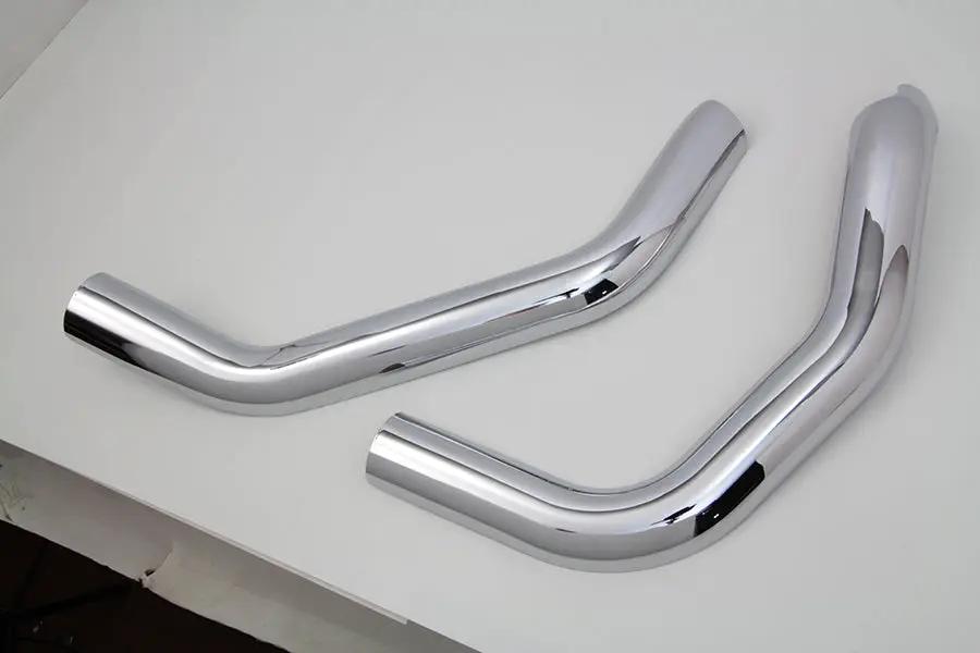 V-Twin Chrome Plain Heat Shield Set for Harley Davidson XL (2014-2023) by V-Twin