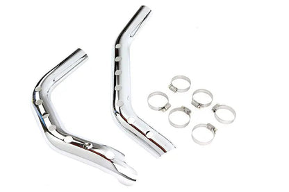 V-Twin Chrome Drilled Heat Shield Set for Harley Davidson XL (Part #78544B) by V-Twin