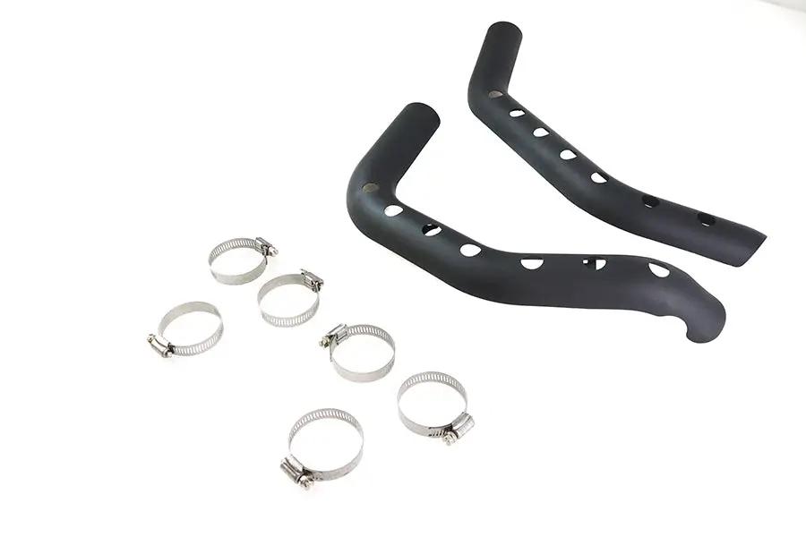 V-Twin Drilled Heat Shield Set Black for Harley Davidson XL (Part #78545B) by V-Twin