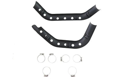 V-Twin Drilled Heat Shield Set Black for Harley Davidson XL (Part #78545B) by V-Twin