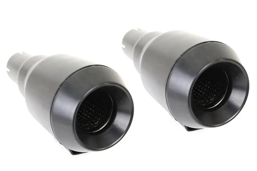 V-Twin Grenade Muffler Set Black with Channel Mount for 1/4-Inch Bolts by V-Twin