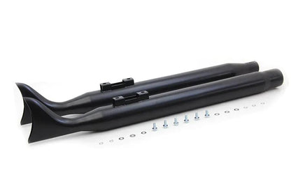 V-Twin M8 Black Fishtail Muffler Set for Harley Davidson FLT (2017-2026) by V-Twin
