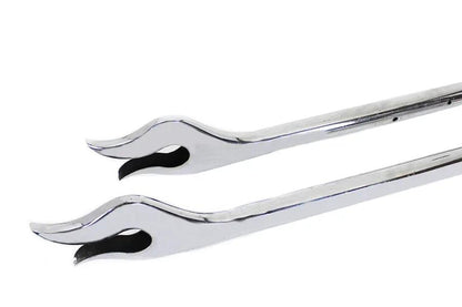 V-Twin 31 Inch Straight Flame Exhaust Pipe Extension Set Chrome - Not for Street Use by V-Twin