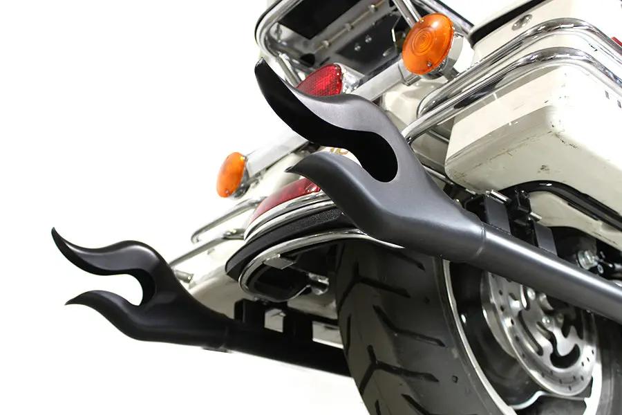 V-Twin 36 Inch Straight Flame Exhaust Pipe Extension Set for Harley Davidson FLT by V-Twin