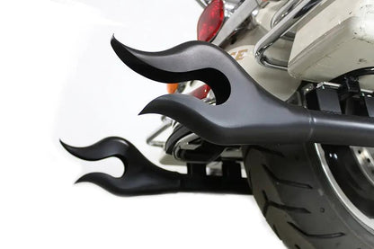 V-Twin 36 Inch Straight Flame Exhaust Pipe Extension Set for Harley Davidson FLT by V-Twin