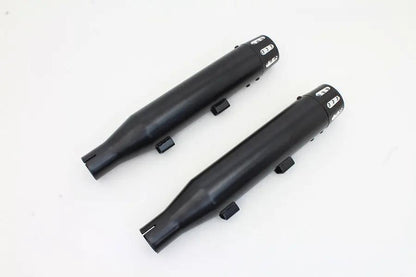 V-Twin Black Tapered Revolver Tip Muffler Set for Harley Davidson XL - Part #SM-02-BLACK by V-Twin