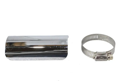 V-Twin 4 Inch Exhaust Heat Shield Chrome - Part Number 76252D by V-Twin
