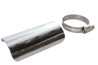V-Twin 4 Inch Exhaust Heat Shield Chrome - Part Number 76252D by V-Twin