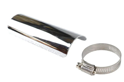 V-Twin 6 Inch Exhaust Heat Shield Chrome with Installation Clamps - Part 76252E by V-Twin