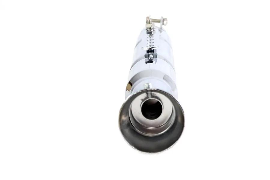 V-Twin Megaphone Muffler Chrome Part 78851 – 21.5 Inch Length with 1-3/4 Inch Inlet by V-Twin