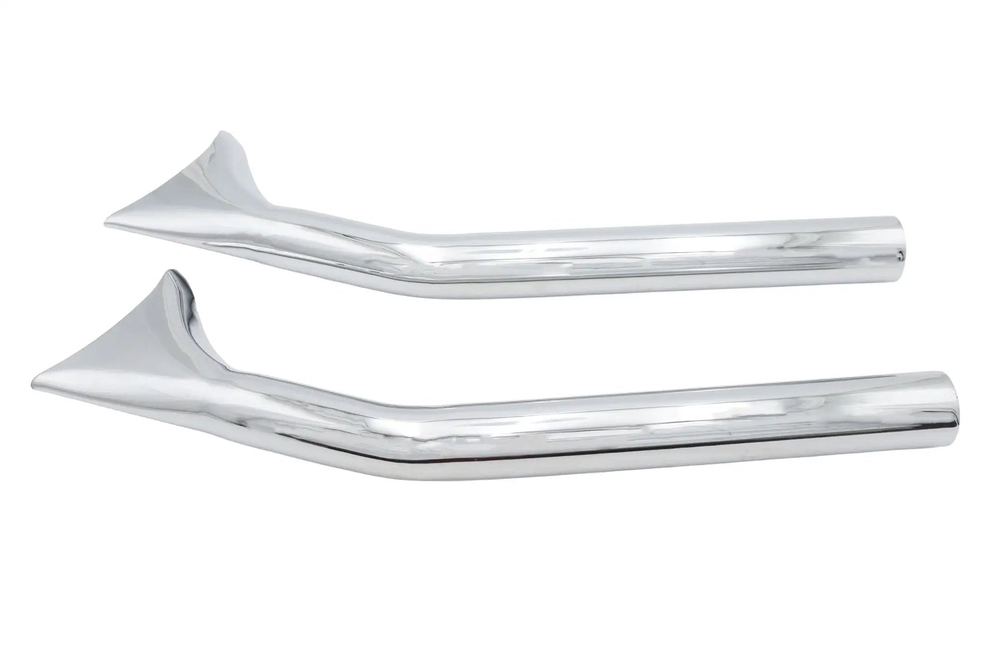 V-Twin Upsweep Fishtail Exhaust Set – 25 Inch with Clamps and End Mounts by V-Twin