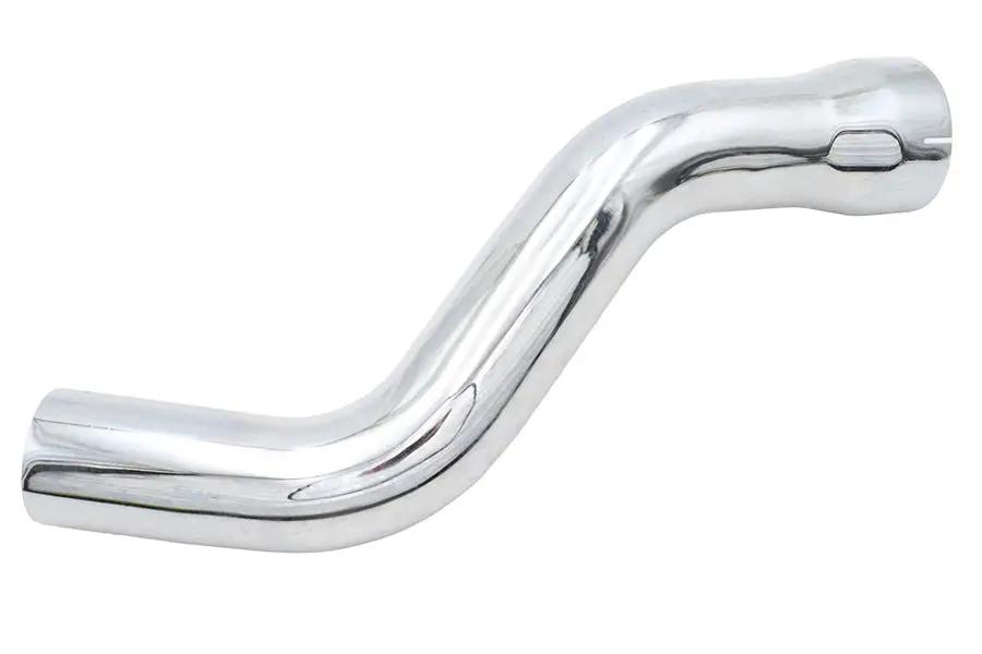 V-Twin Rear Exhaust Header Pipe for Harley Davidson FL Models - Chrome Finish by V-Twin
