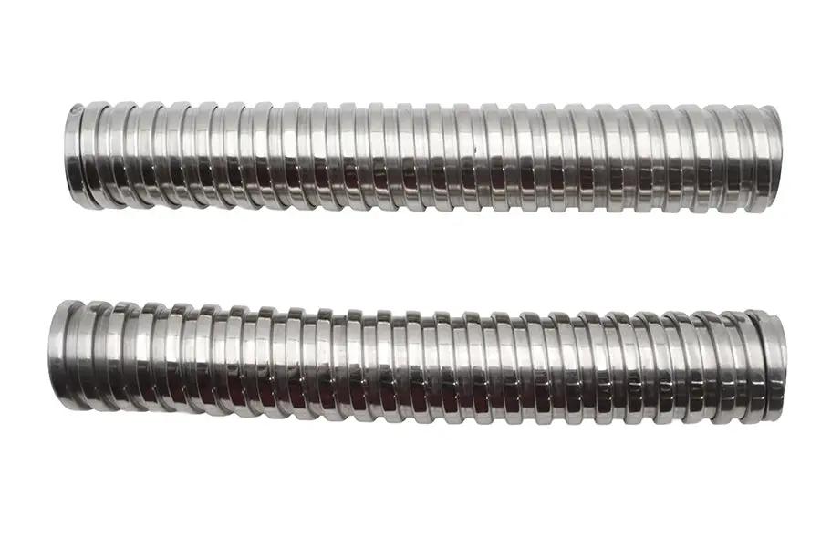 MCM 71199AS Stainless Steel Flexible Exhaust Cover for Harley Davidson FL Models by MCM