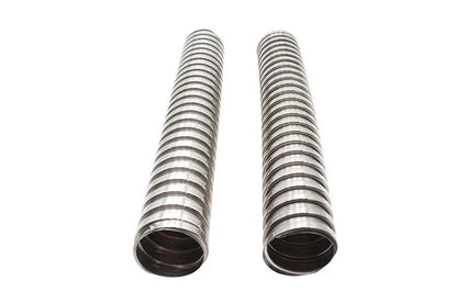 MCM 71199AS Stainless Steel Flexible Exhaust Cover for Harley Davidson FL Models by MCM