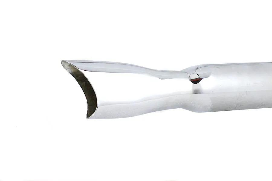 V-Twin Mini Fishtail Muffler Set Chrome for 1980 Harley Davidson FXST by V-Twin