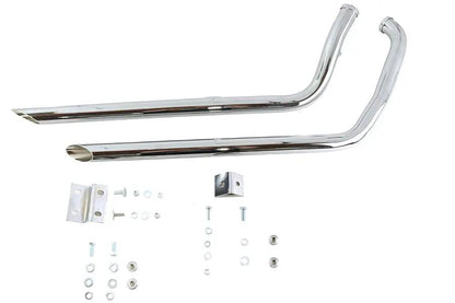 Paughco 731SD40TC 40-Inch Shotgun Exhaust Drag Pipe Set for Harley Davidson FXST by Paughco