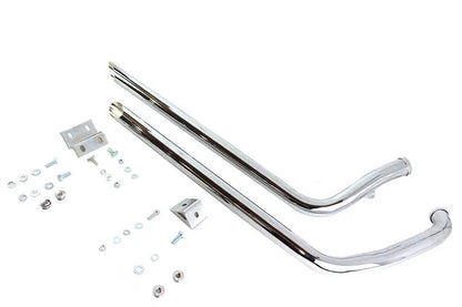 Paughco 731SD40TC 40-Inch Shotgun Exhaust Drag Pipe Set for Harley Davidson FXST by Paughco