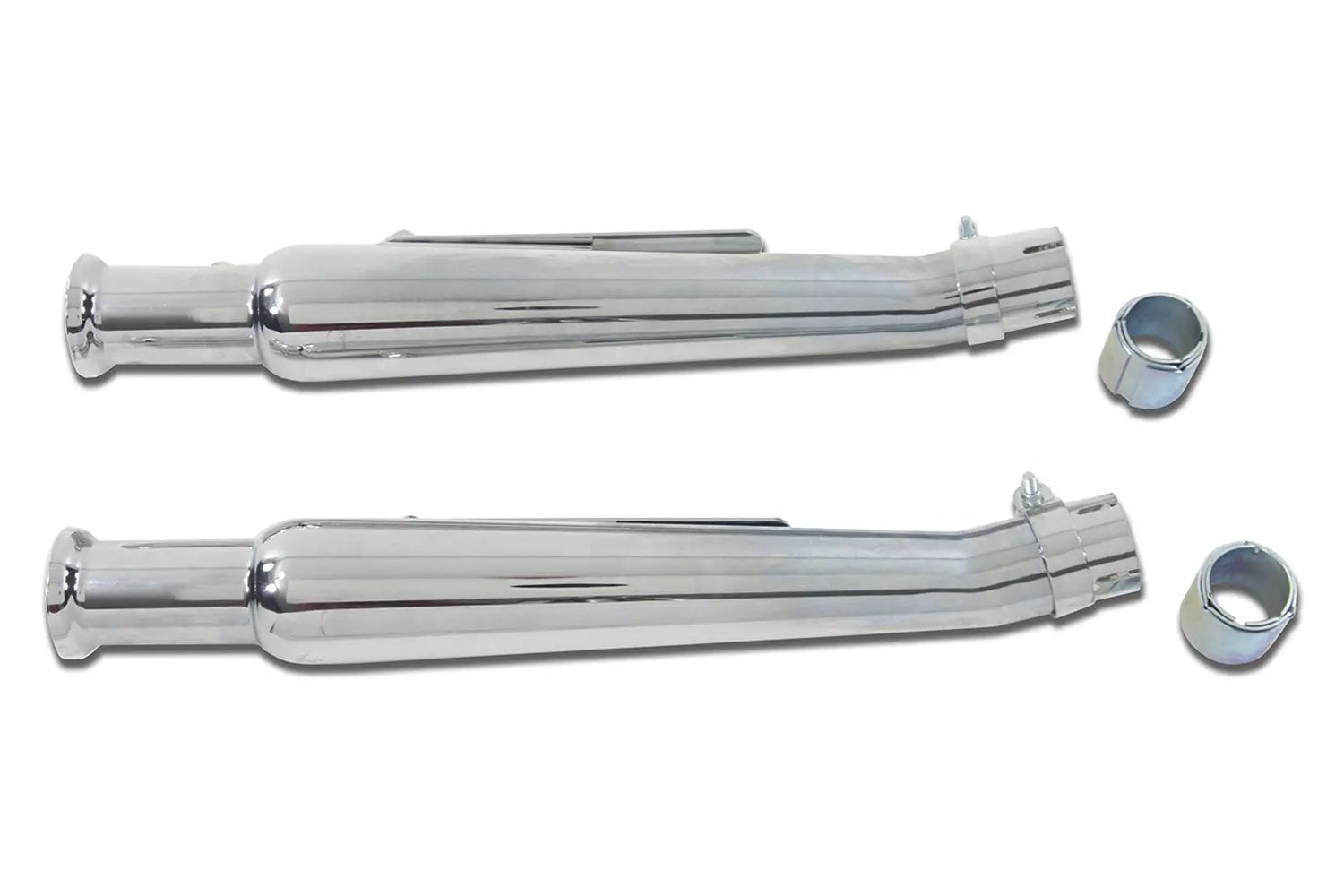 V-Twin Right Side Chrome 20 Inch Megaphone Upsweep Slip-On Muffler - Model U08-0214R 2 by V-Twin