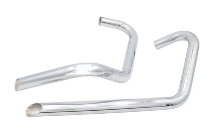 Ultima Right Side Exhaust Drag Pipe Set Chrome for 650 Triumph Models by Ultima