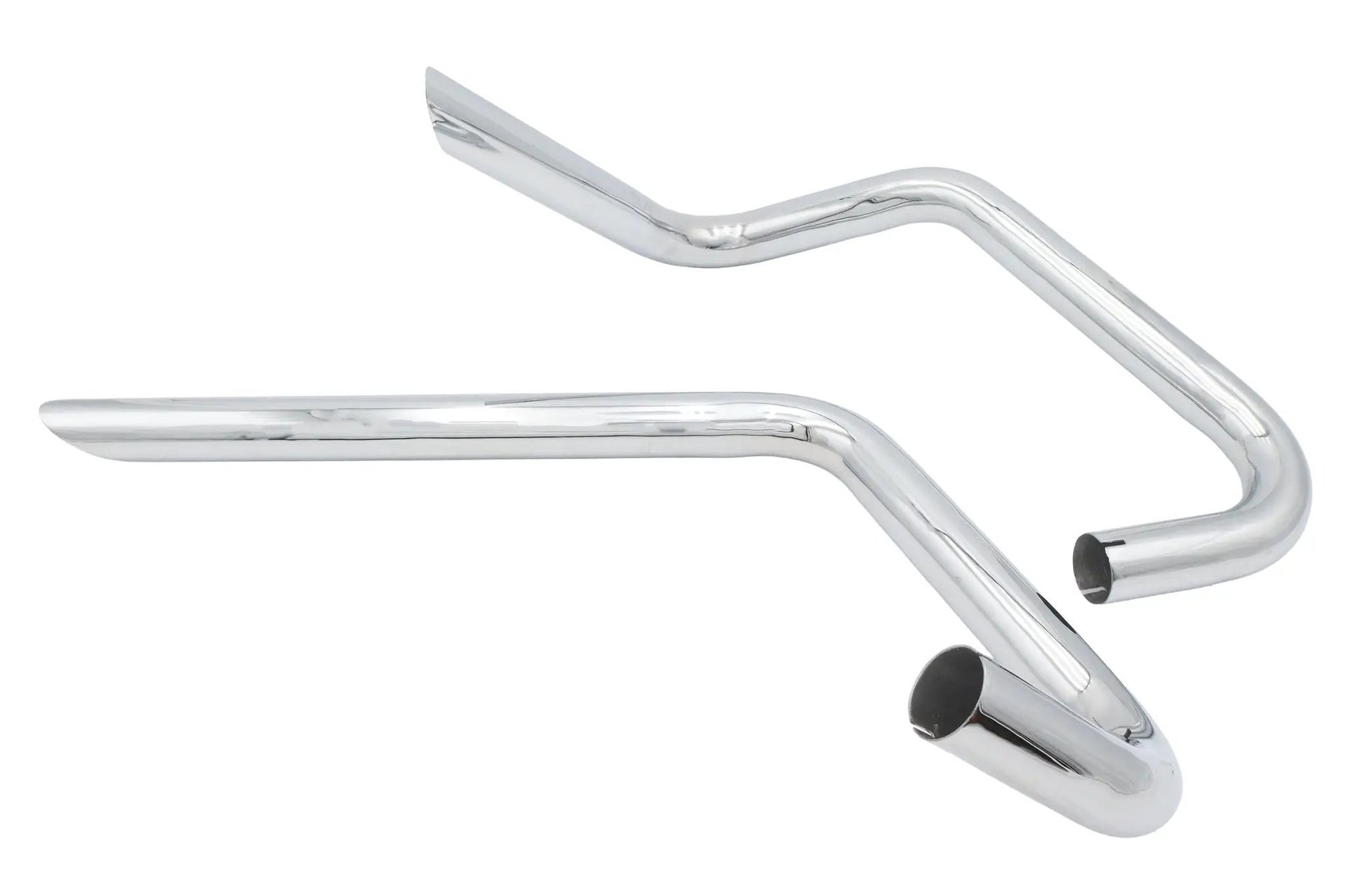 Ultima Right Side Exhaust Drag Pipe Set Chrome for 650 Triumph Models by Ultima