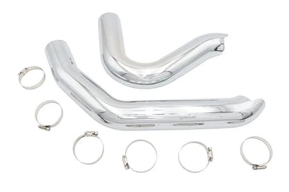 Ultima Big Growl Heat Shield Set Chrome for Softail FXST 1986-2017 by Ultima