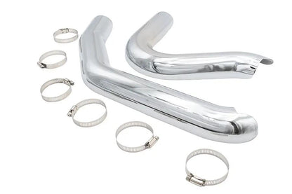 Ultima Big Growl Heat Shield Set Chrome for Softail FXST 1986-2017 by Ultima