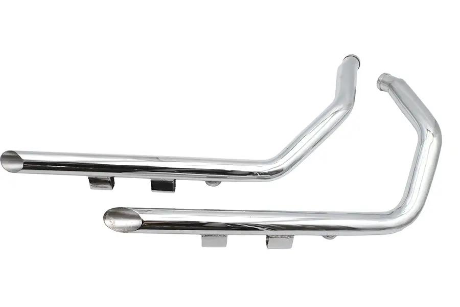Ultima 2 Inch Drag Pipe Set with Slash Cut Ends for Harley Davidson XL - Part Number 60-218 by Ultima