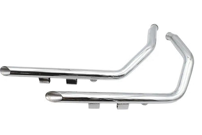 Ultima 2 Inch Drag Pipe Set with Slash Cut Ends for Harley Davidson XL - Part Number 60-218 by Ultima