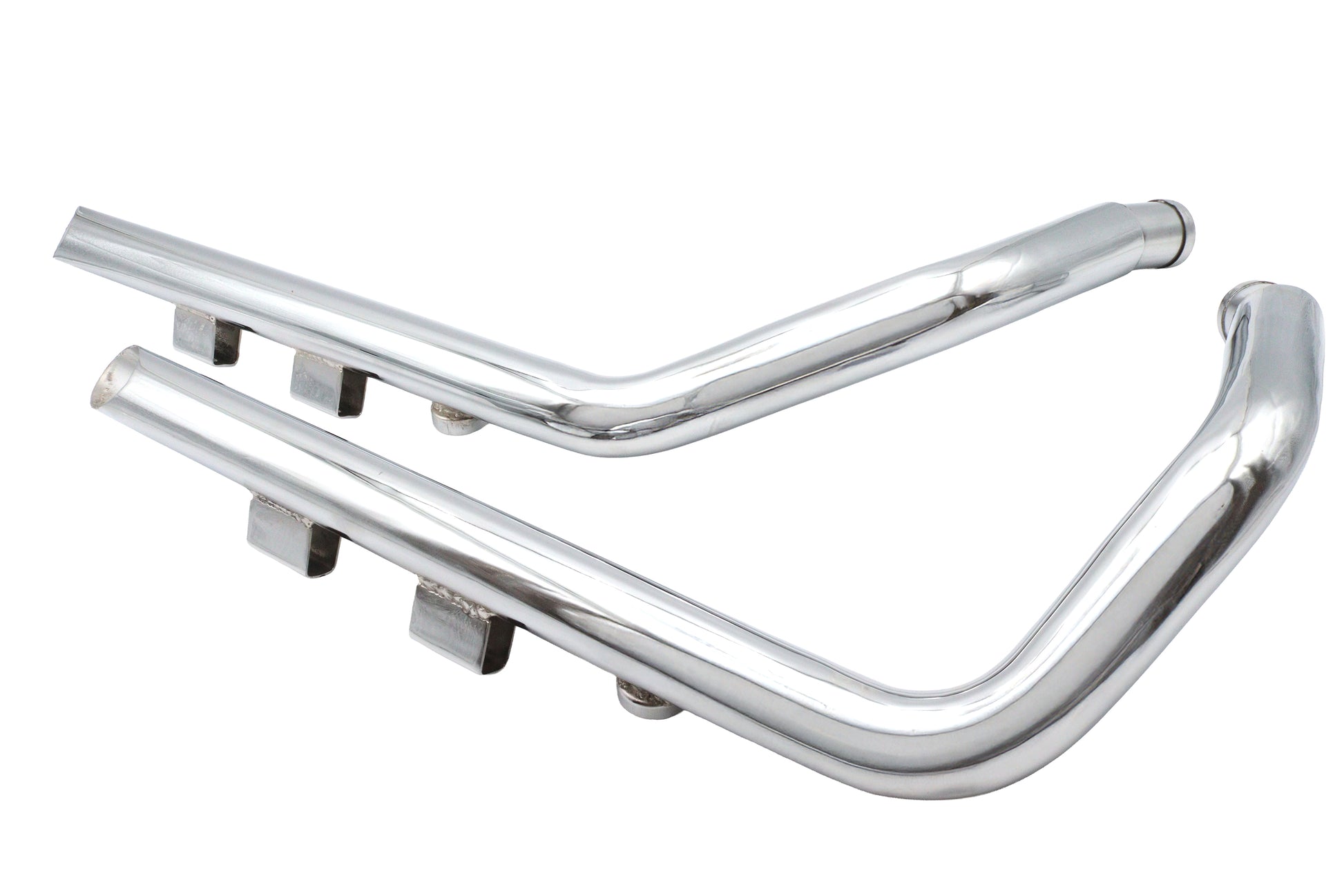 Ultima 2 Inch Drag Pipe Set with Slash Cut Ends for Harley Davidson XL - Part Number 60-218 by Ultima