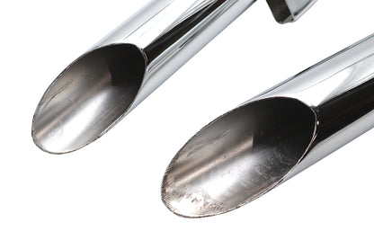 Ultima 2 Inch Drag Pipe Set with Slash Cut Ends for Harley Davidson XL - Part Number 60-218 by Ultima