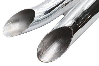 Ultima Big Growl Exhaust Drag Pipe Short Shots Chrome for Harley Davidson by Ultima