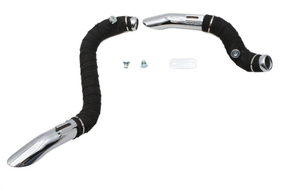 Ultima Big Growl Exhaust Drag Pipe Short Shots Chrome for Harley Davidson 2008 FXST & More by Ultima