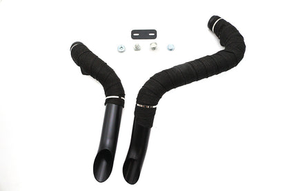 Ultima Big Growl Exhaust Drag Pipe Short Shots Black for Harley Davidson by Ultima