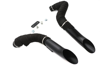 Ultima Big Growl Exhaust Drag Pipe Short Shots Black for Harley Davidson by Ultima