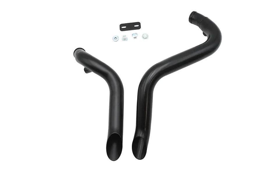 Ultima Big Growl Exhaust Drag Pipe Short Shots Black for Harley Davidson by Ultima