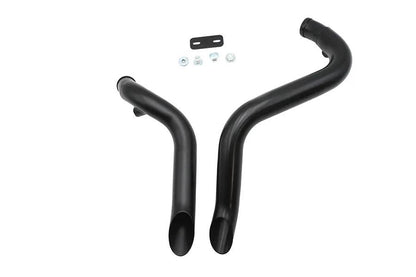 Ultima Big Growl Exhaust Drag Pipe Short Shots Black for Harley Davidson by Ultima
