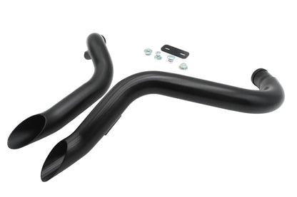 Ultima Big Growl Exhaust Drag Pipe Short Shots Black for Harley Davidson by Ultima