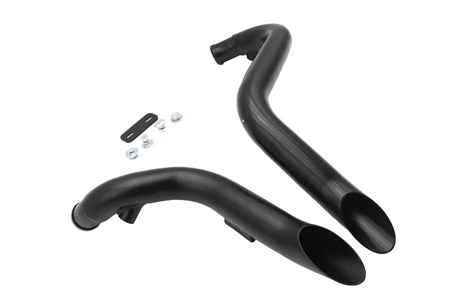 Ultima Big Growl Exhaust Drag Pipe Short Shots Black for Harley Davidson by Ultima