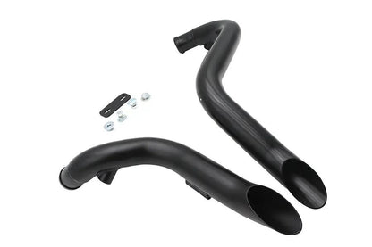 Ultima Big Growl Exhaust Drag Pipe Short Shots Black for Harley Davidson by Ultima
