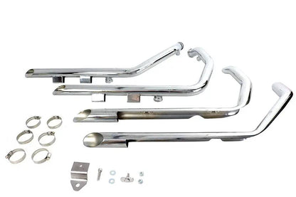 V-Twin Factory Sample MCM Illusion Drag Pipe Set Chrome for Harley Davidson XL Models by V-Twin