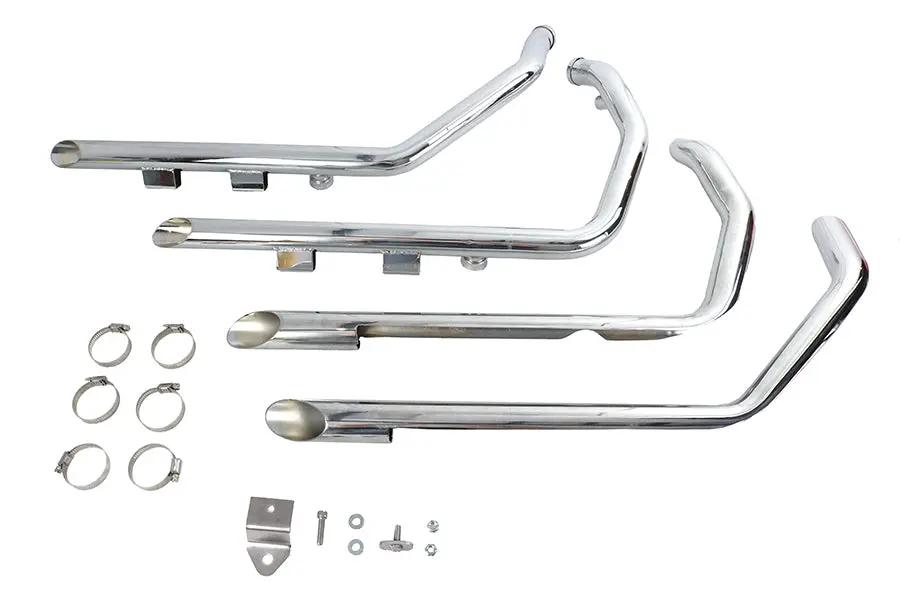 V-Twin Factory Sample MCM Illusion Drag Pipe Set Chrome for Harley Davidson XL Models by V-Twin