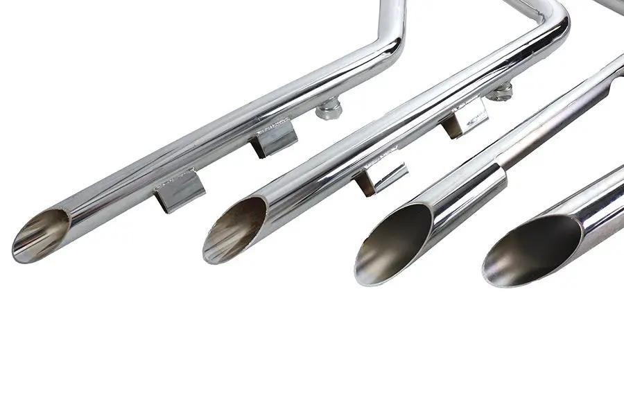V-Twin Factory Sample MCM Illusion Drag Pipe Set Chrome for Harley Davidson XL Models by V-Twin