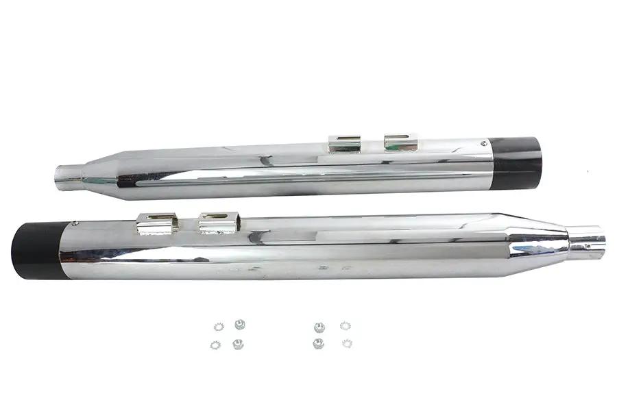V-Twin Factory Sample Chrome Touring Style Muffler Set for Harley Davidson FLT by V-Twin